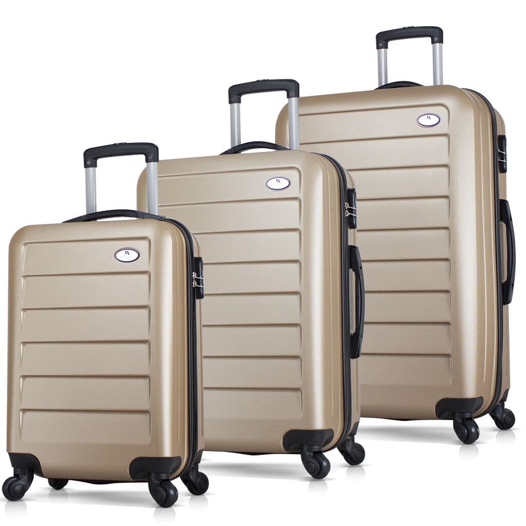 Комплет куфери MyValice 6301, 3 дела, златна боја