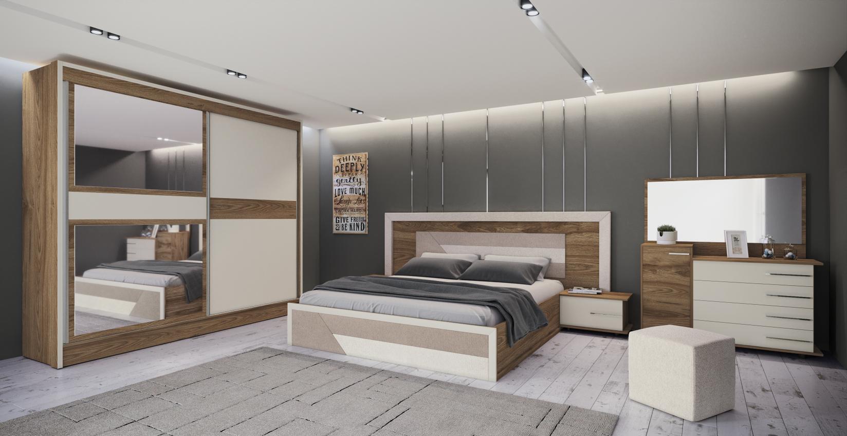 МЕБЕЛ ВИ Лежај моника со две касетки и тоалетна