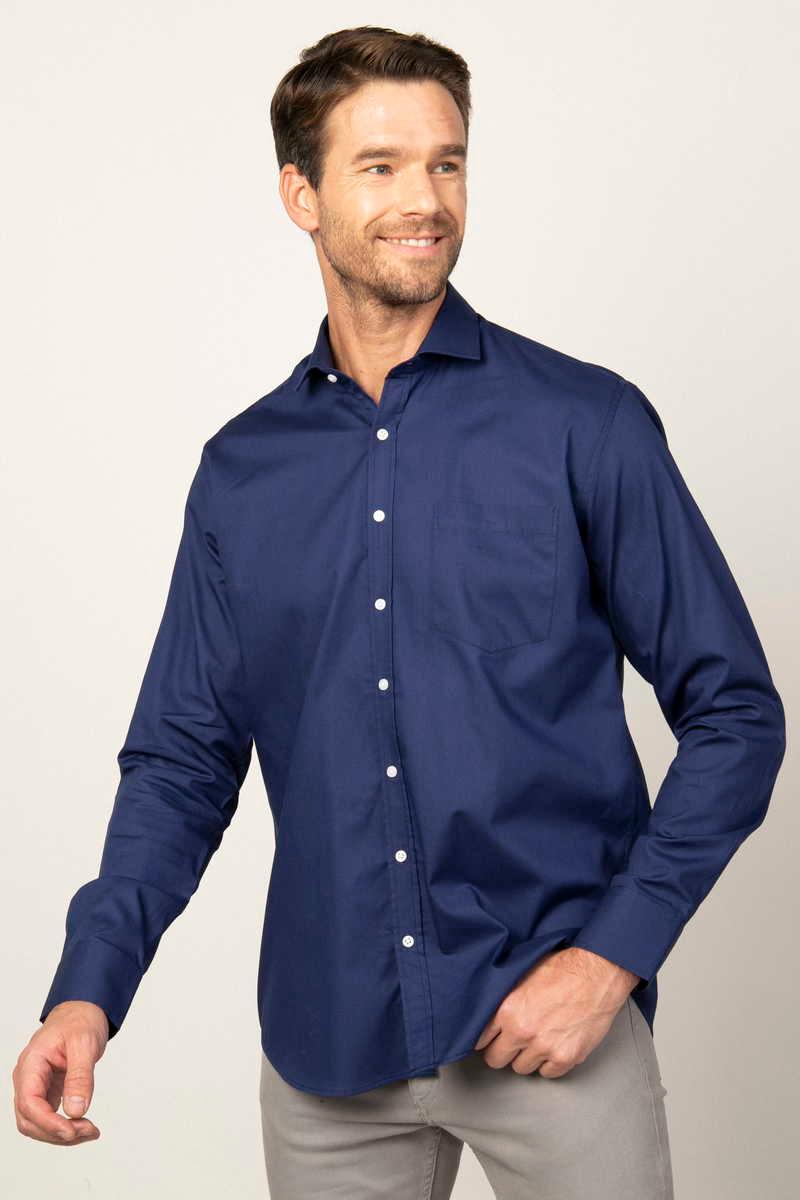 TUDORS Classic Fit - Comfort Fit кошула Морнарско сина