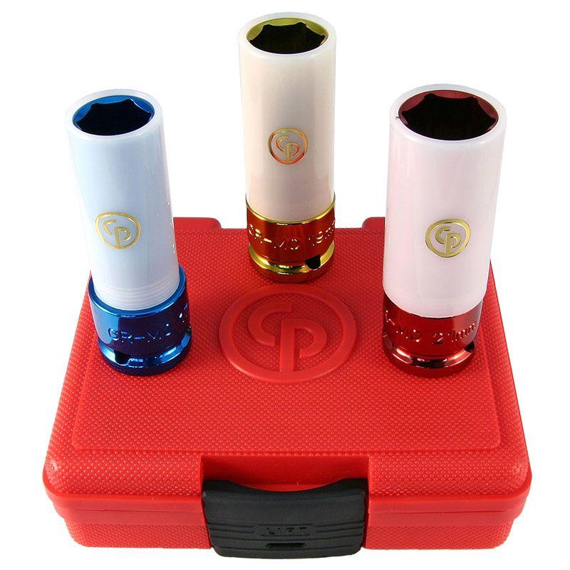 Chicago Pneumatic Сет пластифицирани насадни клучеви 1/2", SS413WP