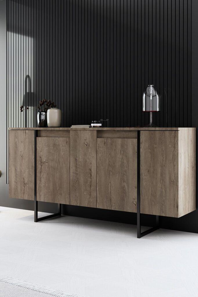 Комода Hanah Home Luxe, кафеаво-црна