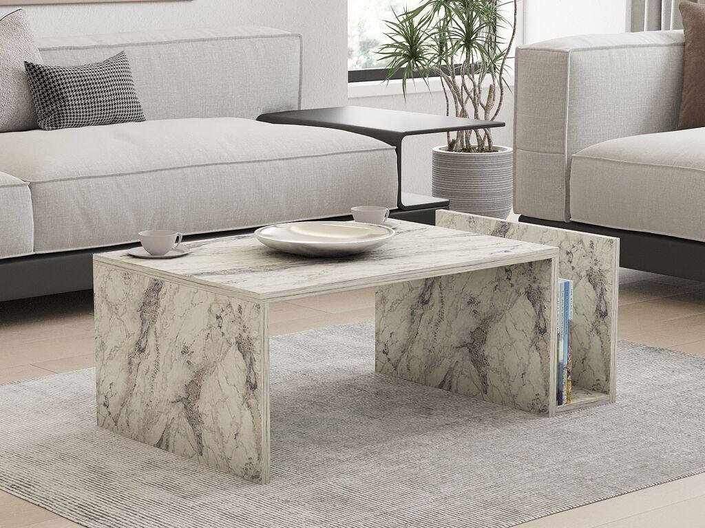 Маса Hanah Home Club Memo 86,8x32,4x50 см Песочна