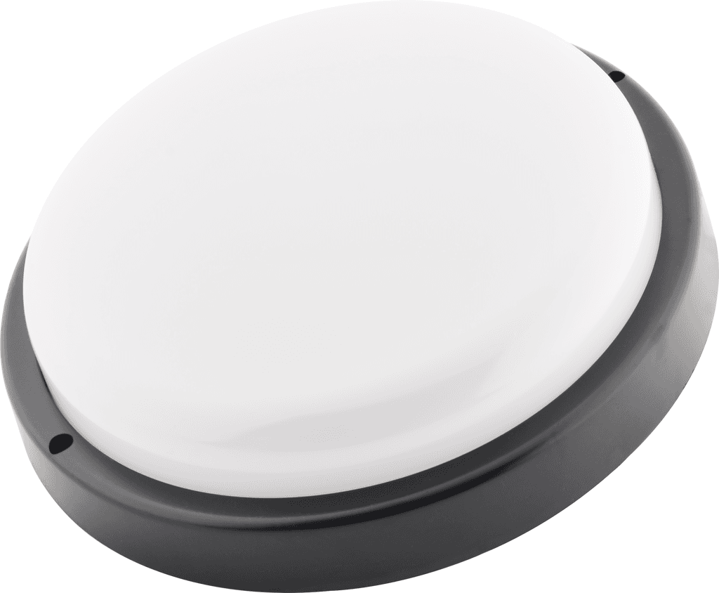 Wellmax - LED Плафоњерка-круг црн- 18W, 4000K, IP65