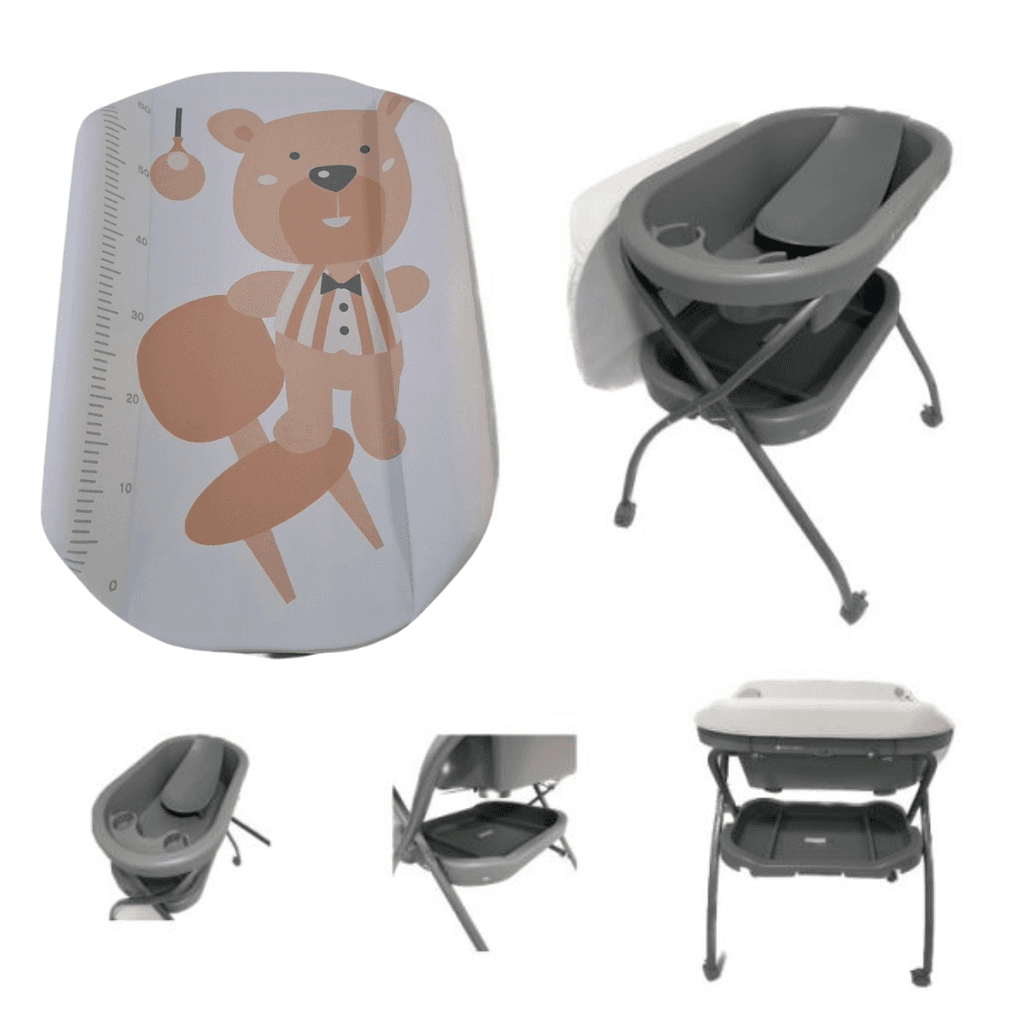 VIB Бебешка Када + Подлога за Пресоблекување Teddy Bear