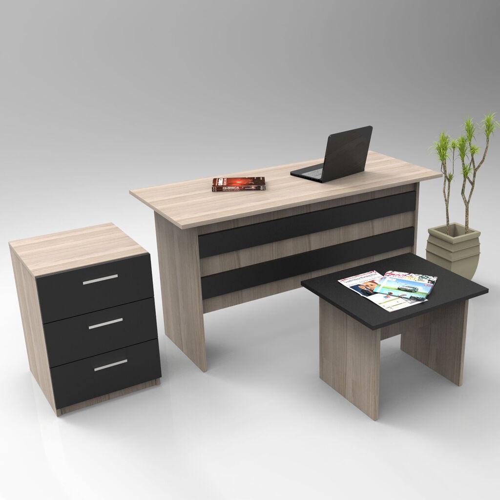 Hanah Home Комплет Мебел За Домашна Канцеларија Vo9-Ob Сет Даб