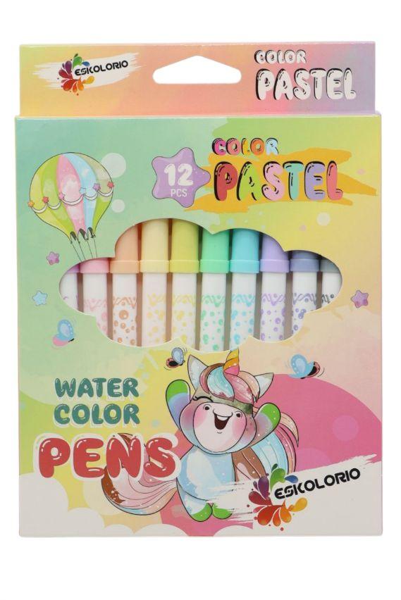 Eskolorio Фломастери - тенки пастел 1/12