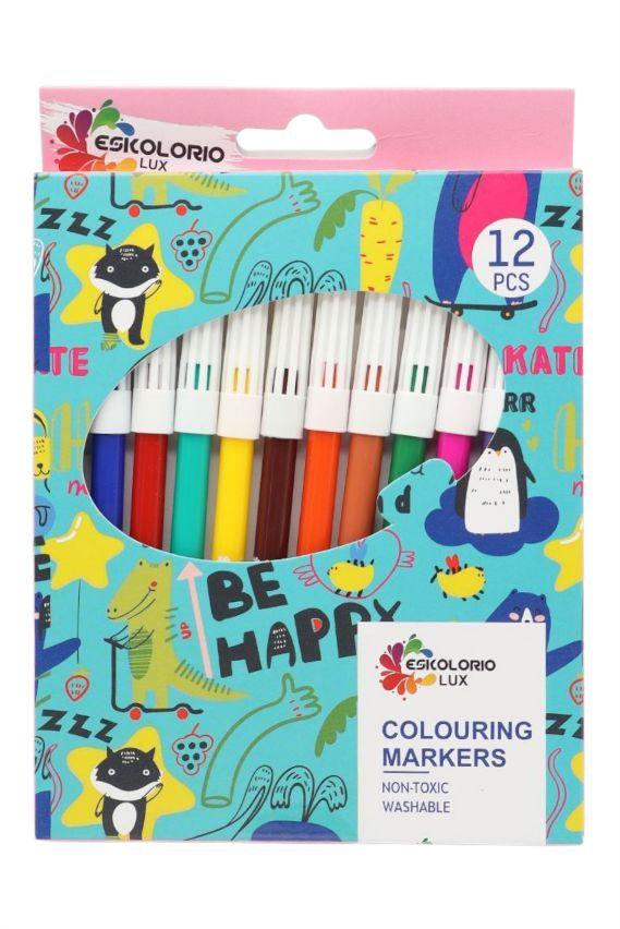 Eskolorio Фломастери - лукс тенки 1/12