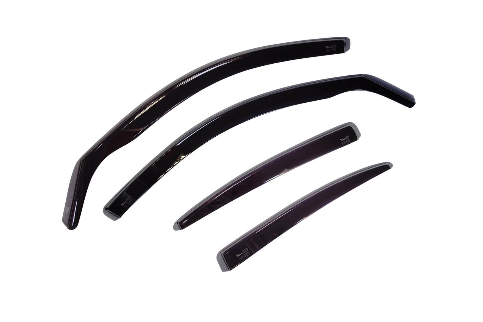 HEKO Комплет ветробрани за Opel Corsa F, Peugeot 208 по 2019г. со 5 врати, Opel Corsa-e по 2020г. со 5 врати, затемнети, 4 бројки