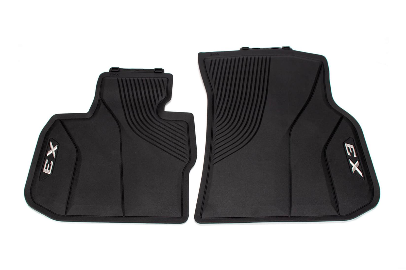 BMW Предни Гумени патосници за BMW X3 G01 по 2017 година 2 дела црни