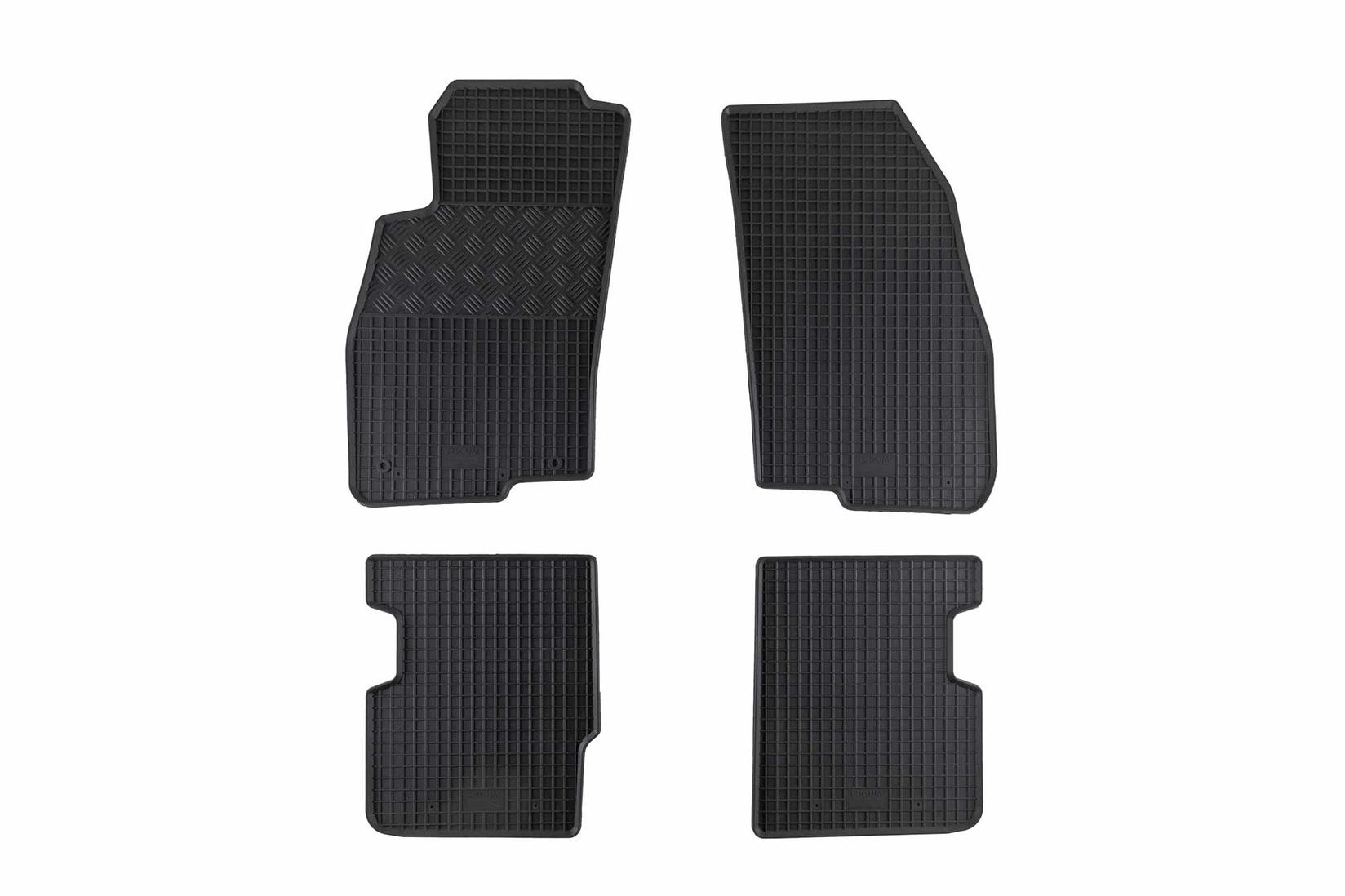 RIGUM Гумени патосници за Fiat Punto EVO по 2009 година 4 дела црни