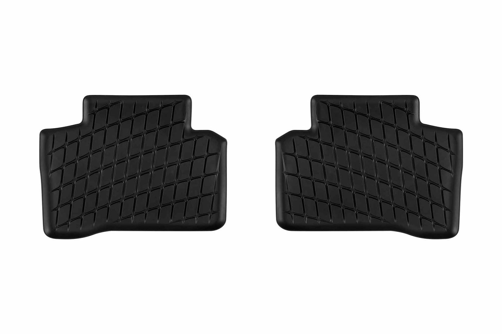 MERCEDES-BENZ 3D Гумени патосници за Mercedes GLC X253 GLC купе C253 по 2015 година задни 2 дела црни