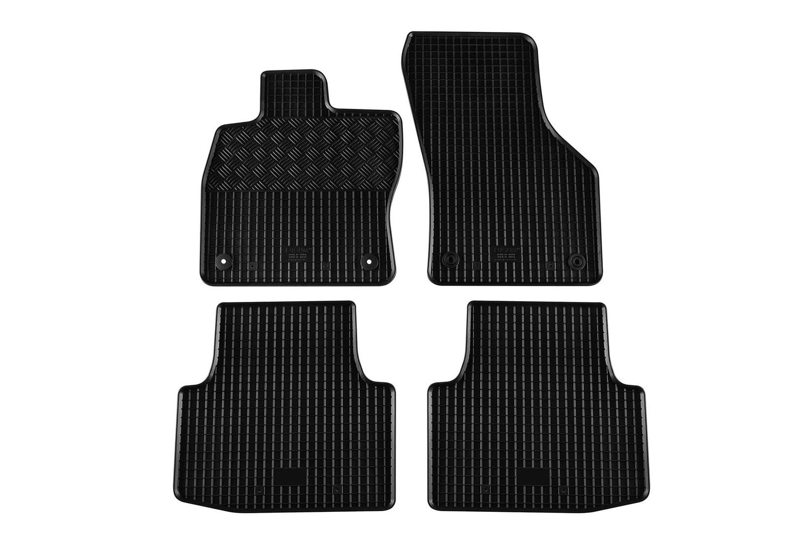 RIGUM Гумени патосници за Volkswagen Passat B8 2014-2019 по 2019 година 4 дела црни