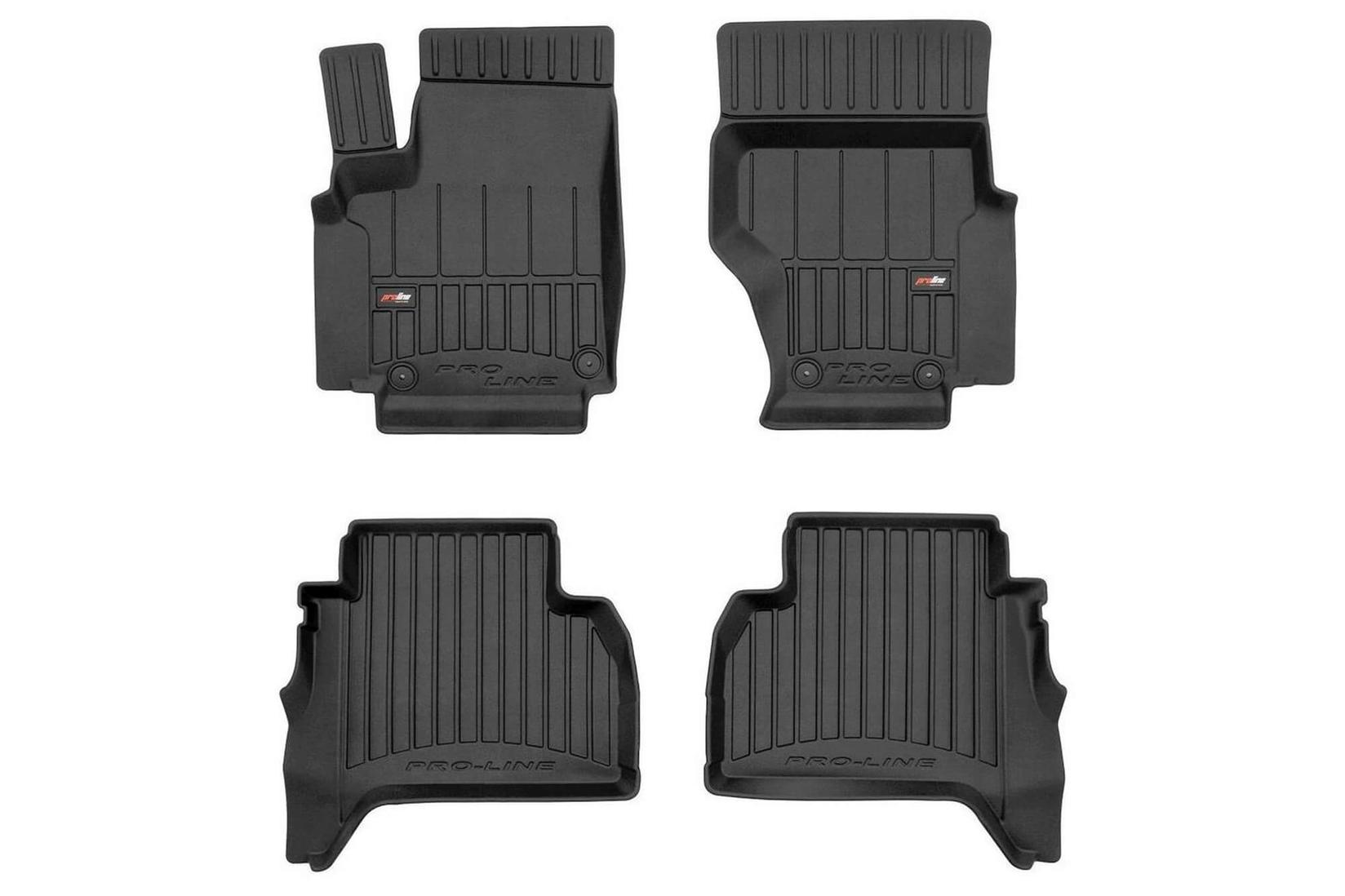 FROGUM 3D Гумени патосници за Volkswagen Amarok по 2009 година со двојна кабина 4 дела црни