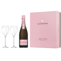 LOUIS ROEDERER Шампањ Brut Rose+2чаши 28.5цл 0,75