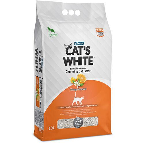 CATS WHITE Портокал Песок за маче 5л.