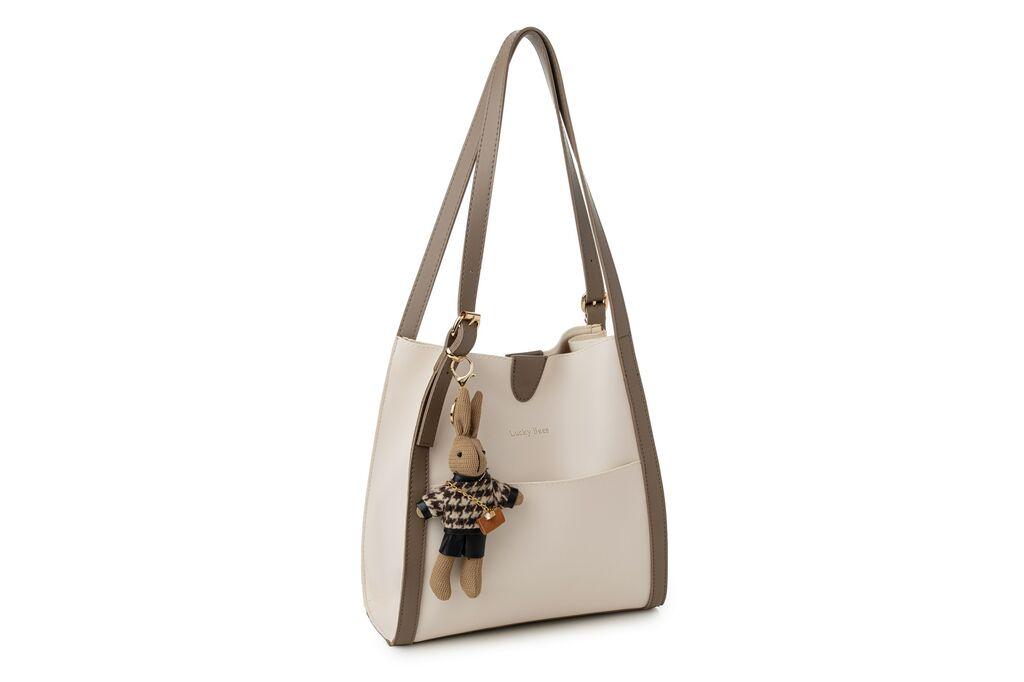 Женска чанта Lucky Bees 352, кремаста