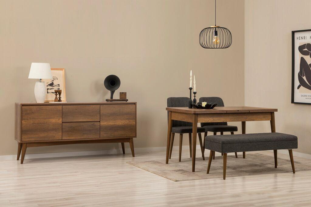 Трпезариски сет Hanah Home Vina 02 1005, антрацит