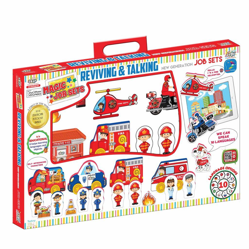 Играчка Сет Пожарникари, 17 Парчиња, со Аугментирана Реалност