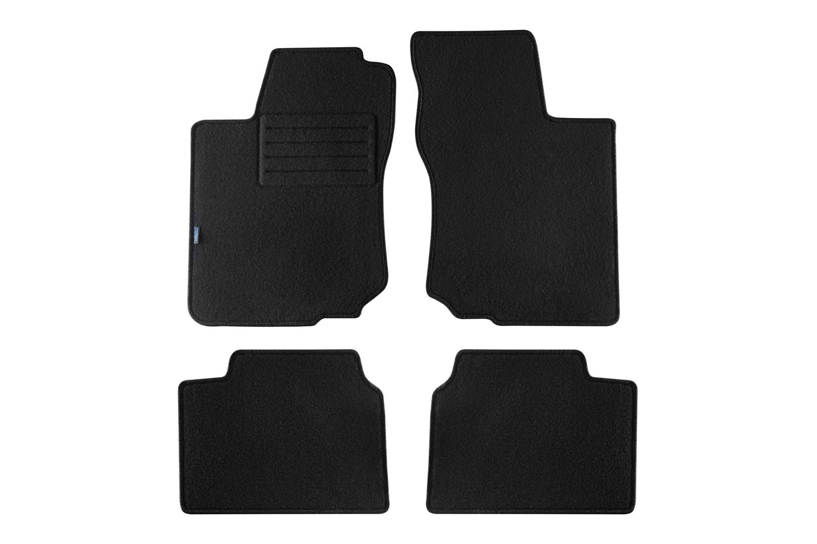 PETEX Платнени патосници за OPEL Corsa B 1993-09/2000/Tigra A 1994-08/2000 4 делови црни (KL01) Rex материјал