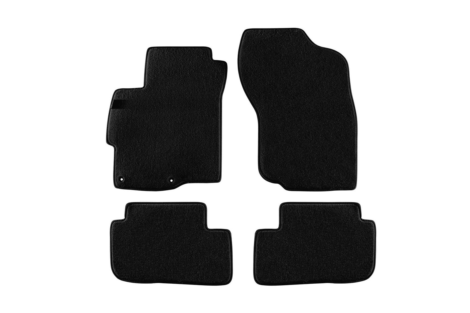 PETEX Платнени патосници за Mitsubishi Lancer после 2008 година, 4 дела, црни, STYLE материјал