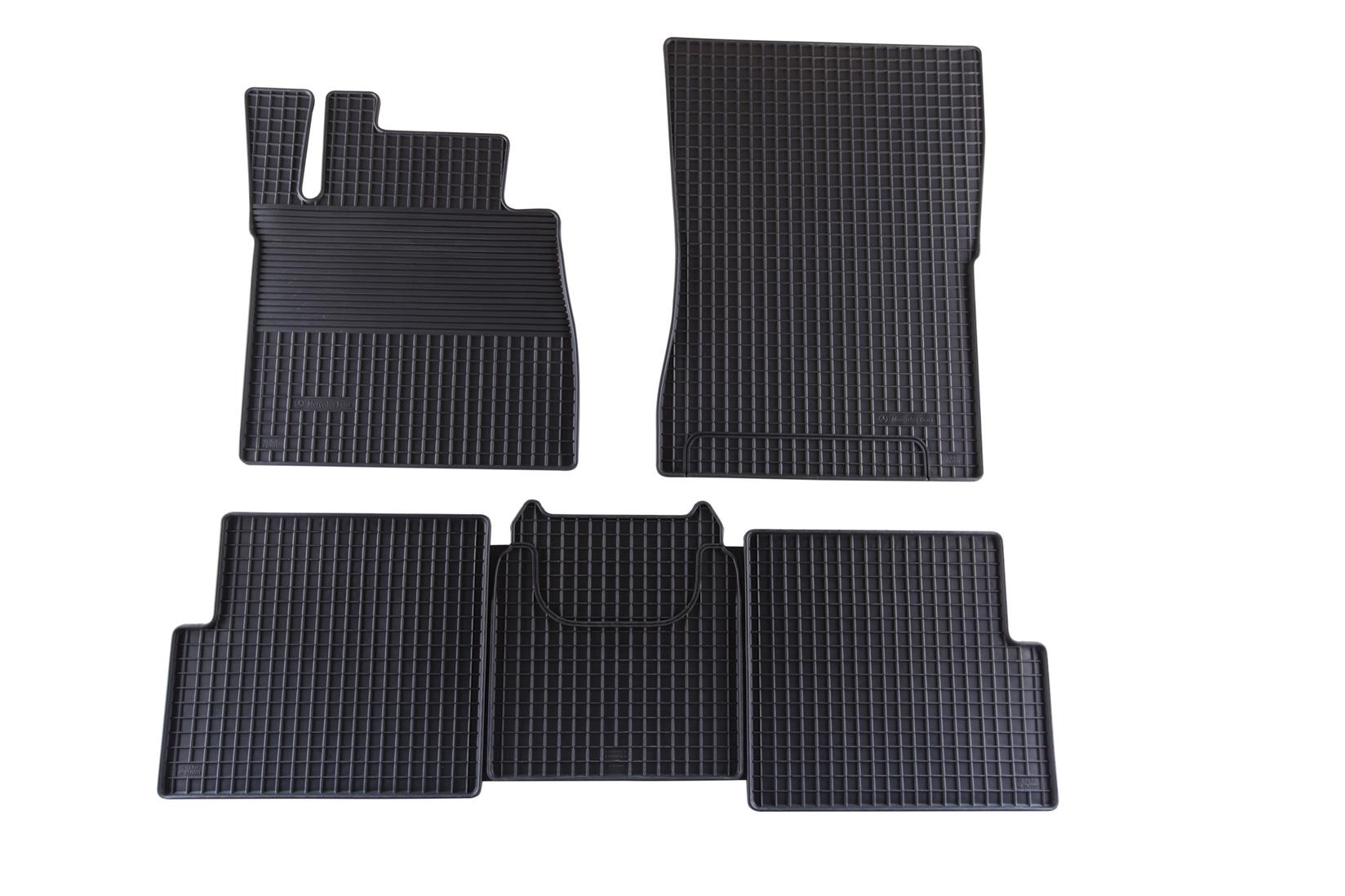 MERCEDES-BENZ Гумени патосници за Mercedes G класа W463 1989-2018 долга верзија 5 дела црни