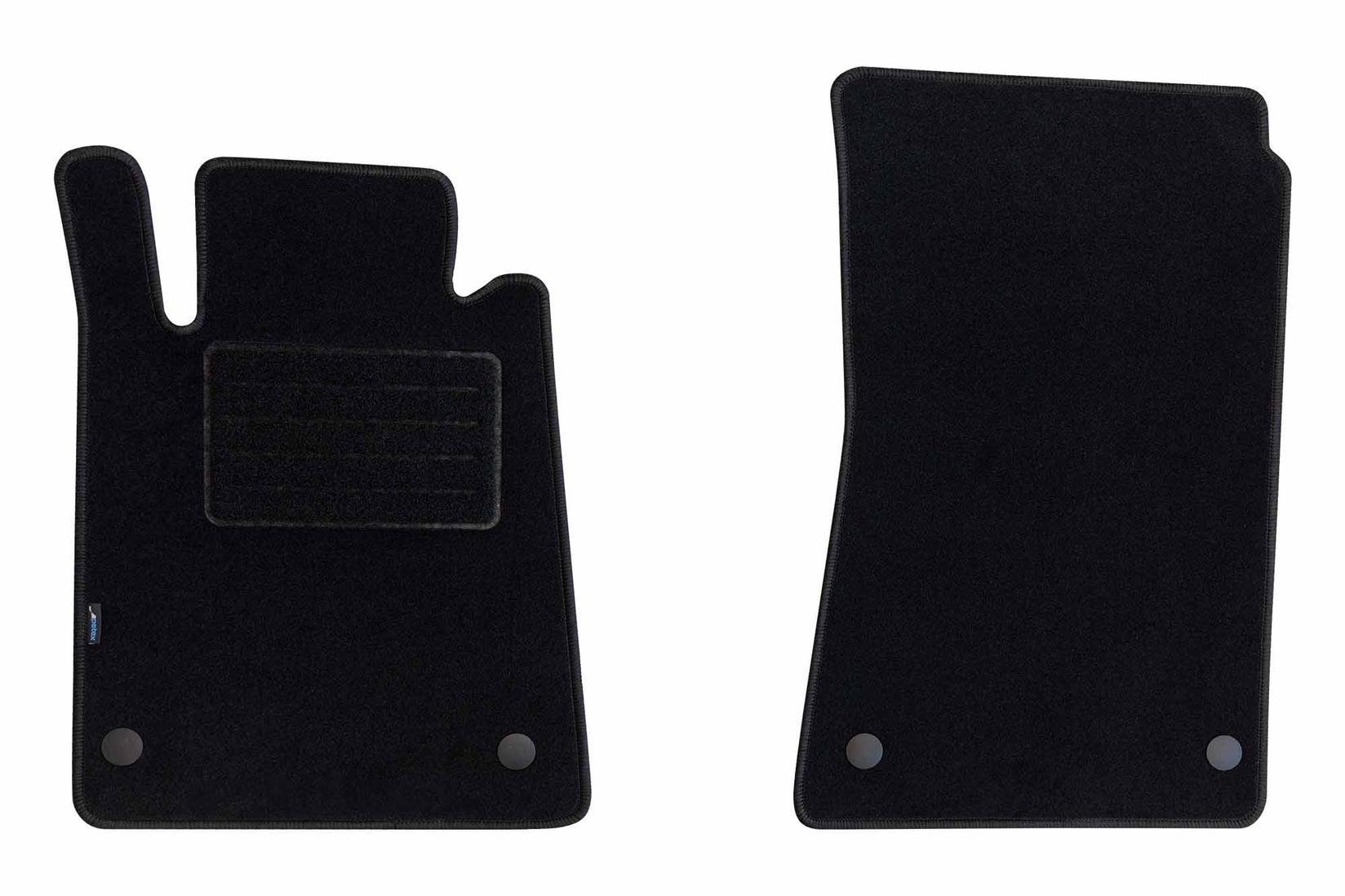 PETEX Платнени патосници за Mercedes SLK класа R171 3/2004-2/2011 2 делови црни (B064) Rex материјал