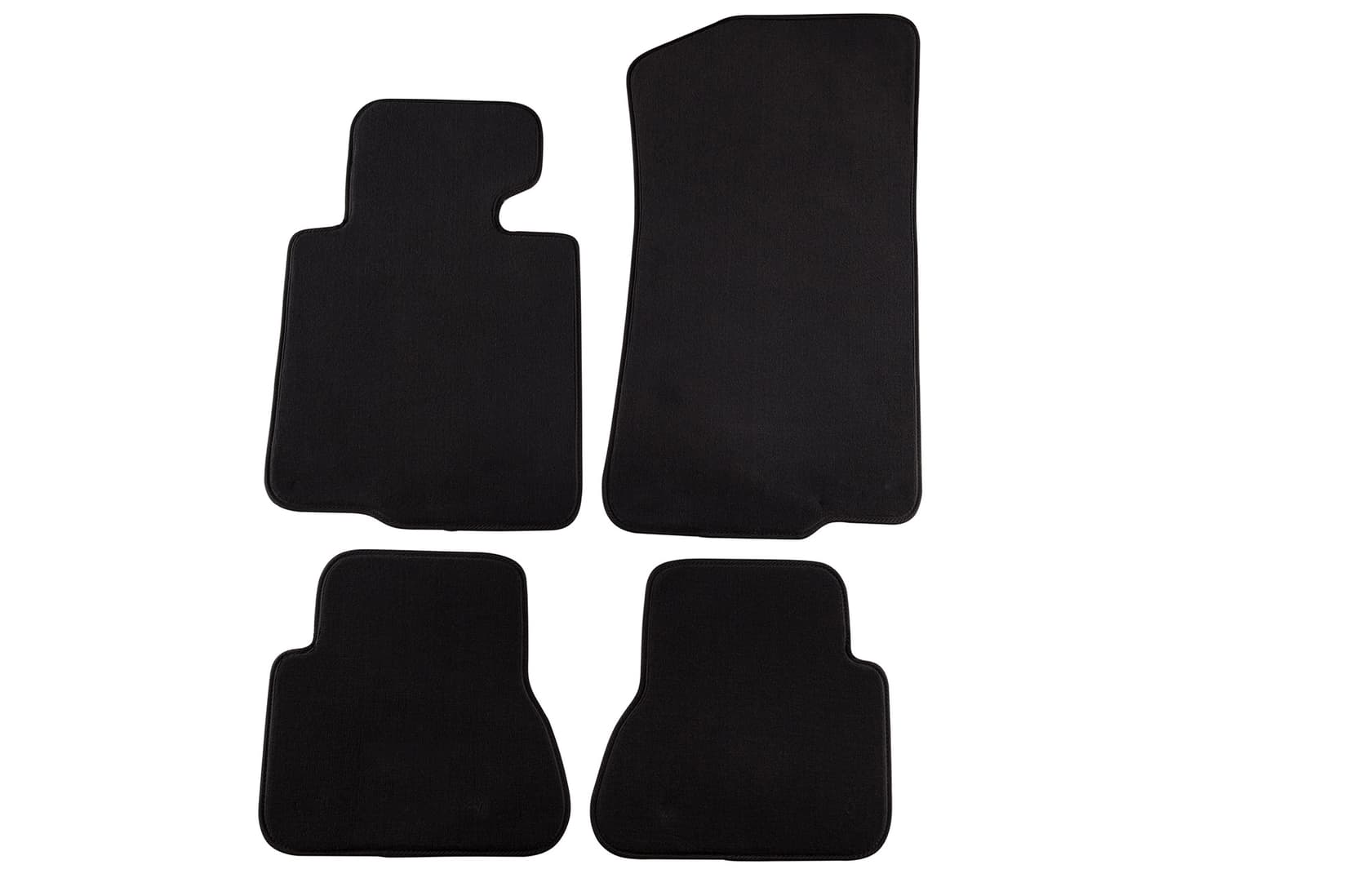 PETEX Платнени патосници за BMW серија 3 E46 Кабрио 2000-02/2007 4 делови црни (B138) Style материјал