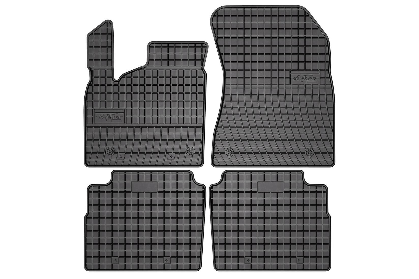 FROGUM Гумени патосници за Nissan X-trail по 2021 година, 4 дела, црни