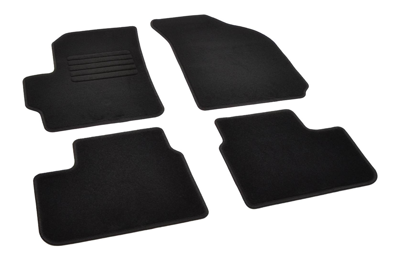 RIGUM Платнени патосници за Chevrolet Spark 2005-2010, 4 дела, црни