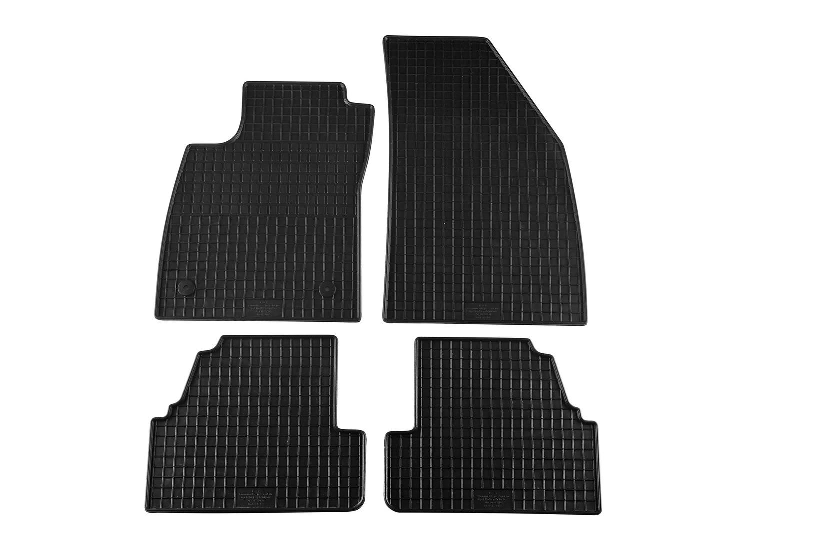 PETEX Гумени патосници за Opel Mokka 2012-2019 Chevrolet Trax 2013-2019 4 дела црни B032