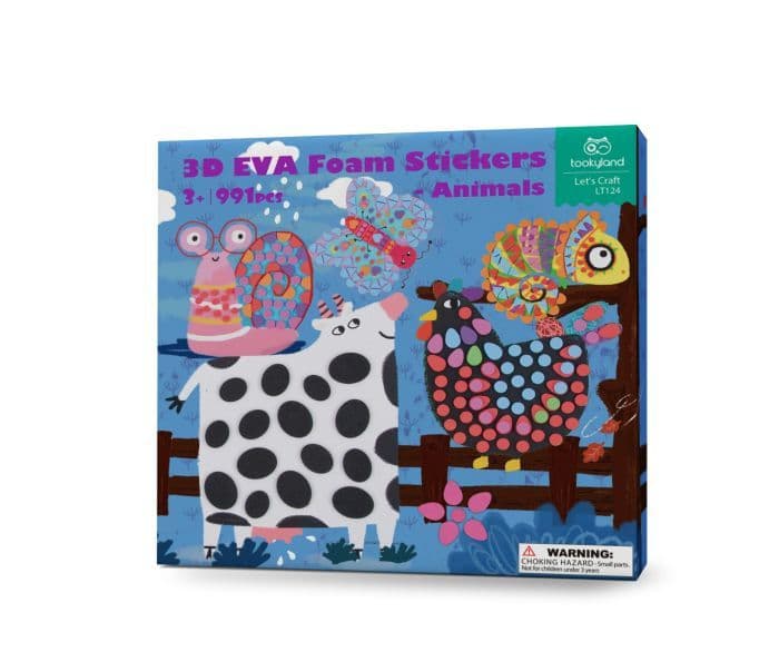 TOOKY TOY 3D Eva Foam Stickers Animals LT124