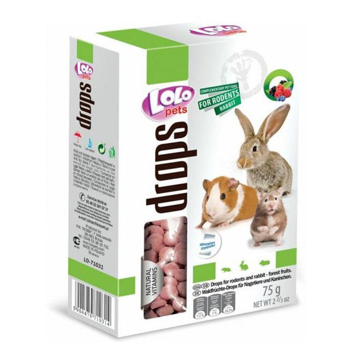 LoLo PetS Витамински Топчиња за Глодари Шумско Овошје 75Гр. - Лоло Петс