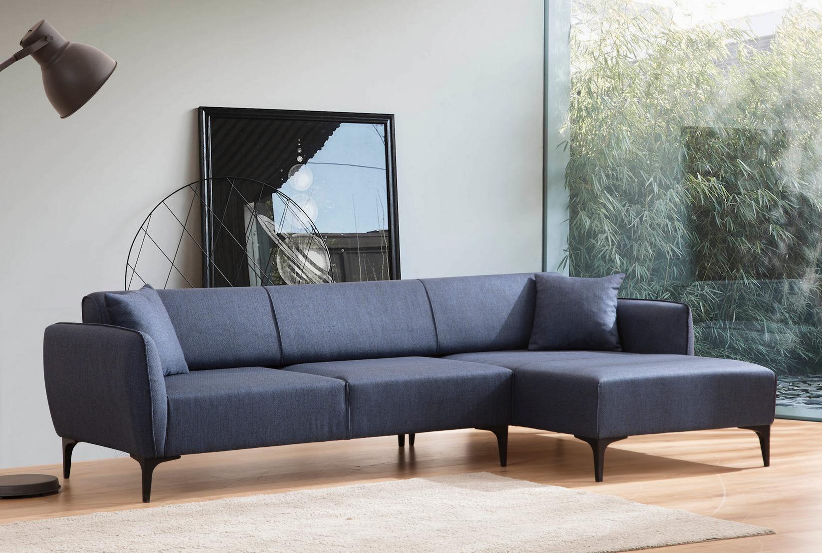 Аголна гарнитура Atelier del Sofa Belissimo 95x67x270cm Сина