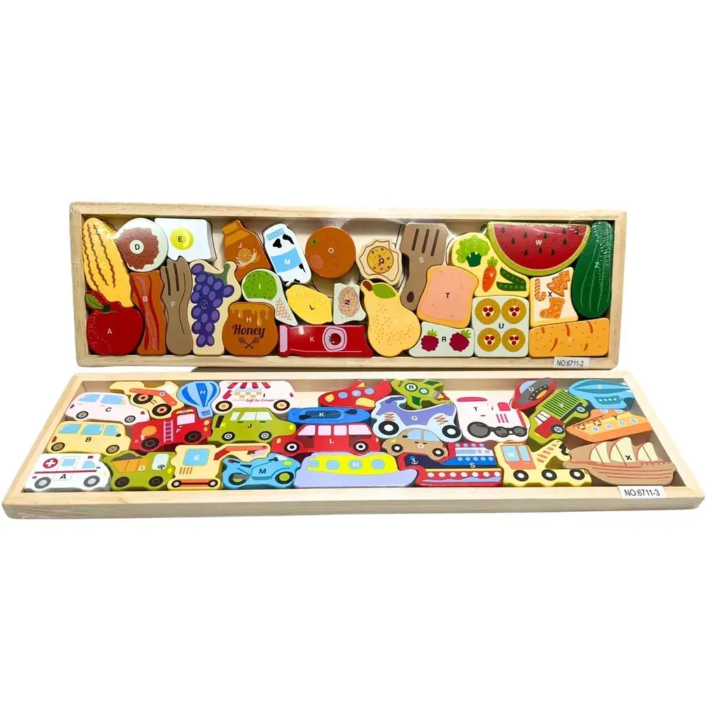 Дрвена кутија со овошје