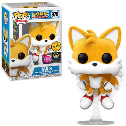 Funko Pop! Sonic The Hedgehog - Tails (Flying) (Specialty Series) (Flocked) #978 CHASE Фигура