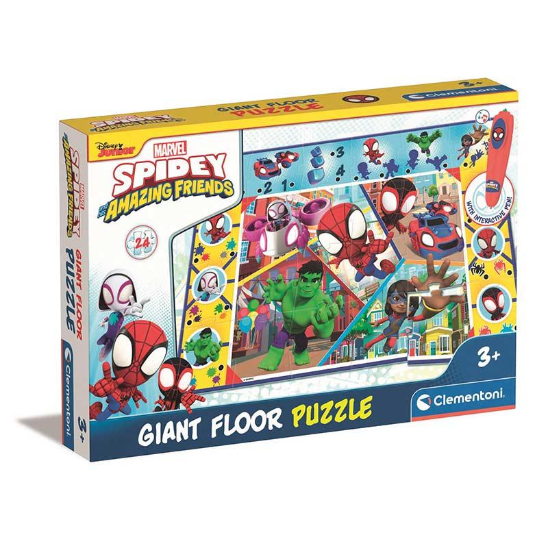 Clementoni Children puzzle "spidey" голема интерактивна сложувалка (3г+)