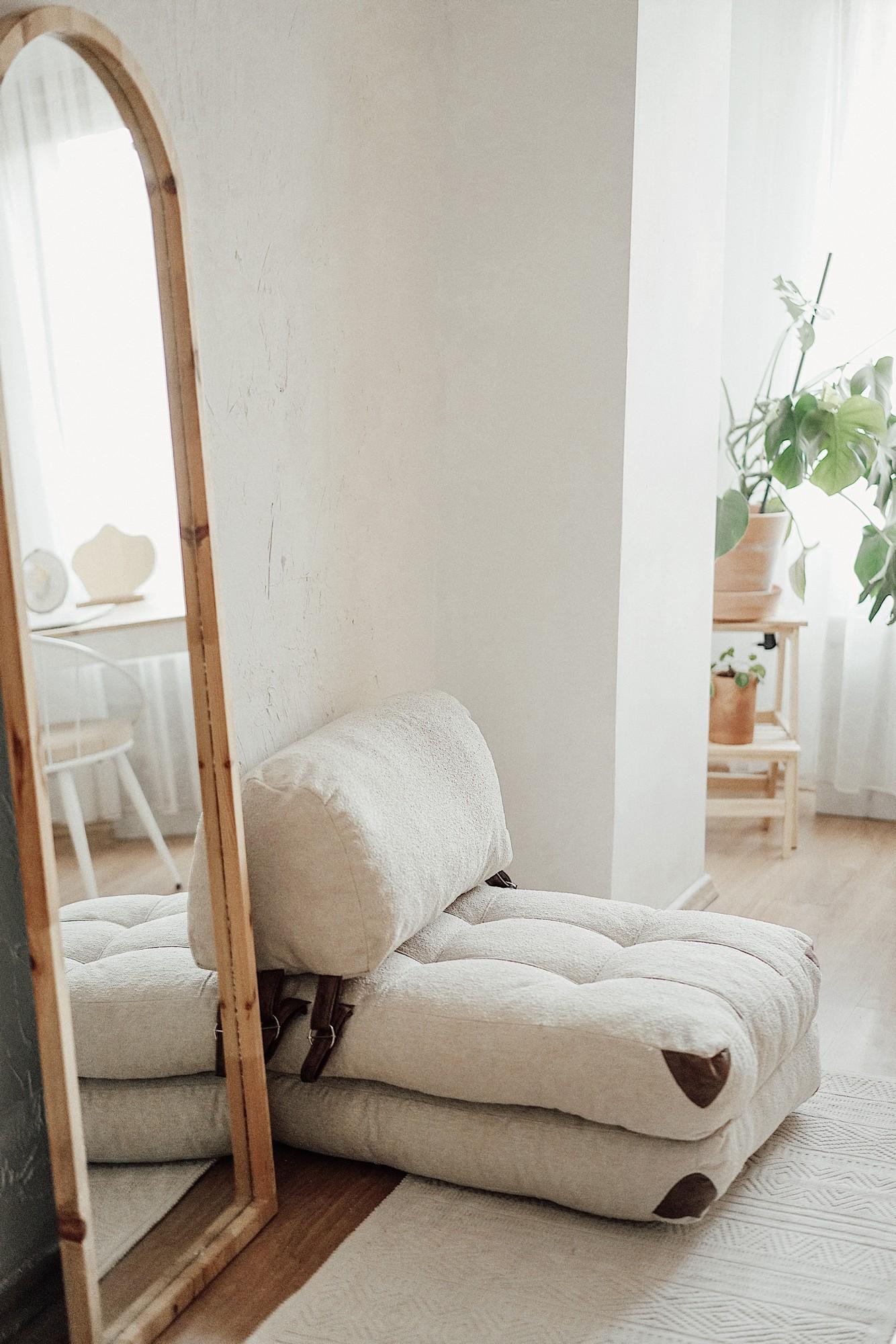 Фотелја Atelier del Sofa на преклопување сомот 80x70x60cm Камел