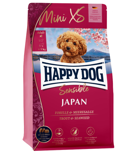 HAPPY DOG Сува храна за кучиња  Adult Mini XS Japan 1,3кг