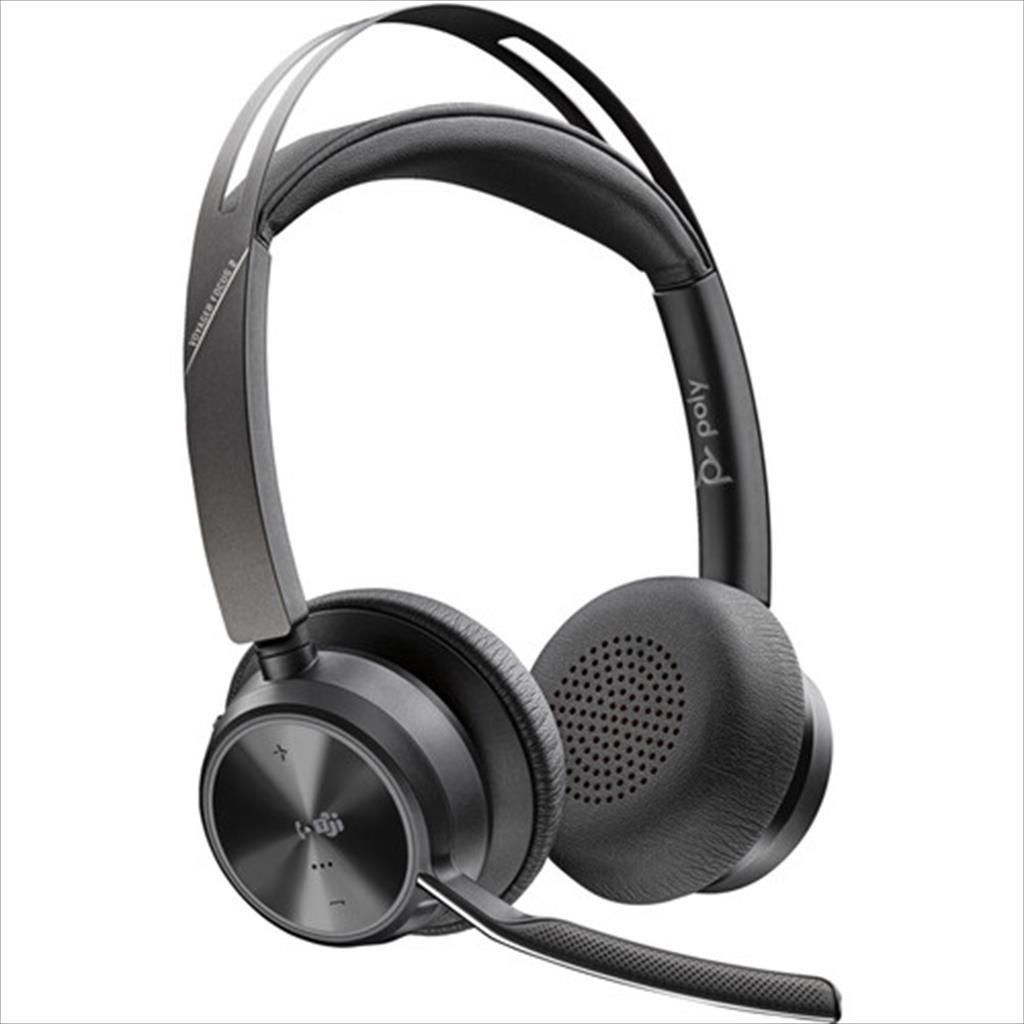 POLY Слушалки Poly Voyager Focus 2 Usb-A/C Со Микрофон И Станица За Полнење, 9T9J6Aa#Ac3 ,Bluetooth