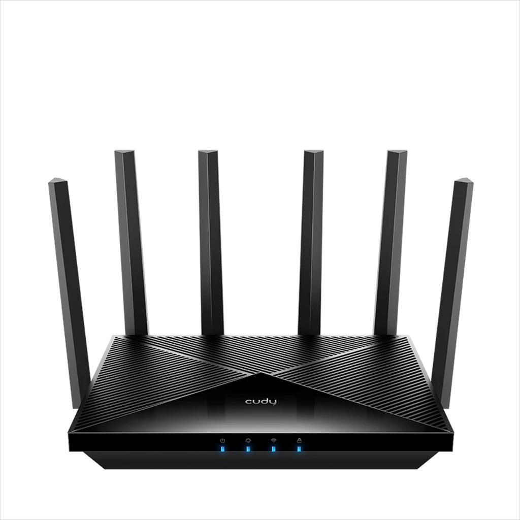 CUDY Бежичен Рутер Dual Band Wi-Fi 7 Be6500 Cudy Wr6500H, Со 6 Антени, 1X 1G Wan Port, 4X Lan 100/1000 Ports