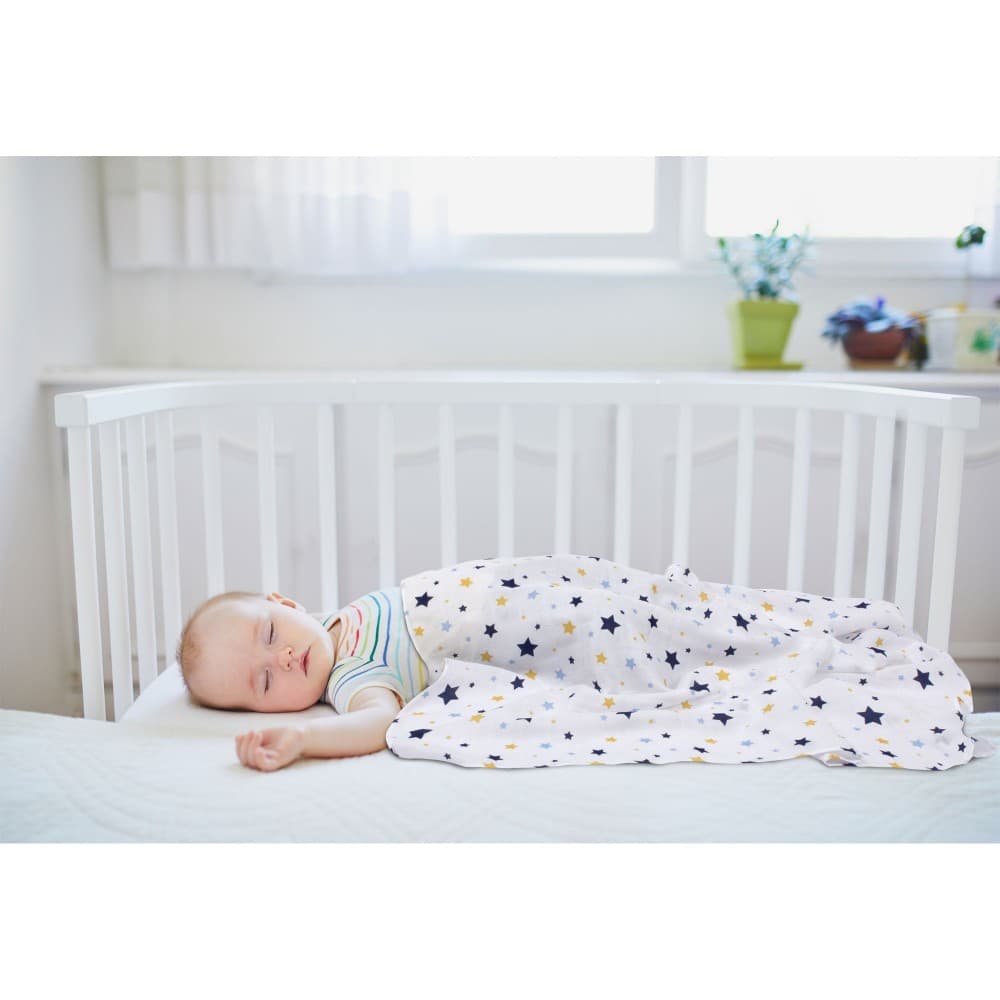 Sevi bebe Ќебе Muslin 100x100 см Blue Star