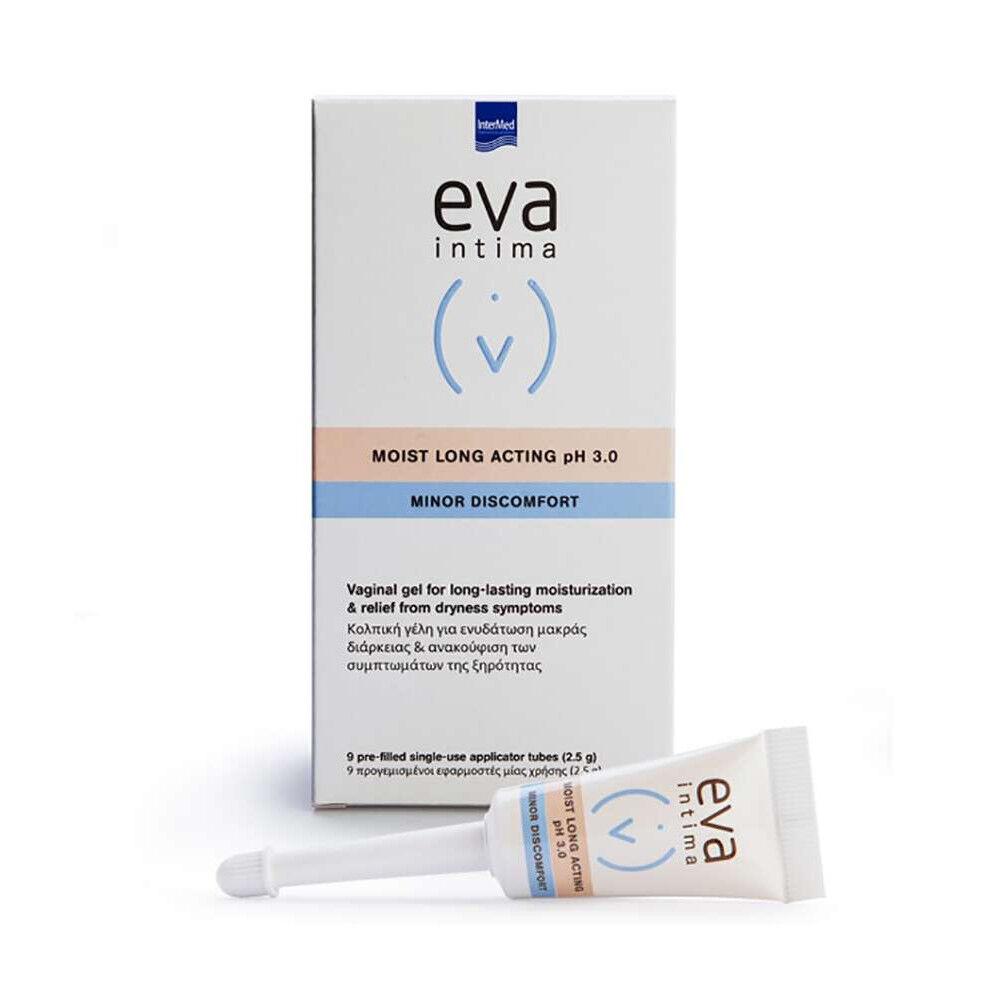 EVA INTIMA Влажен гел со долготрајно дејство pH 3.0, сет 2 x 9 апликатори