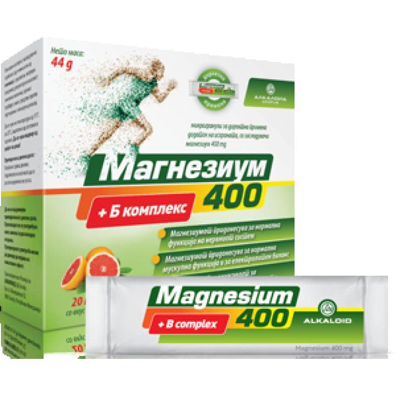 MULTI ESSENCE Магнезиум 400 + B Комплекс, сет 2 x 20 ќесички