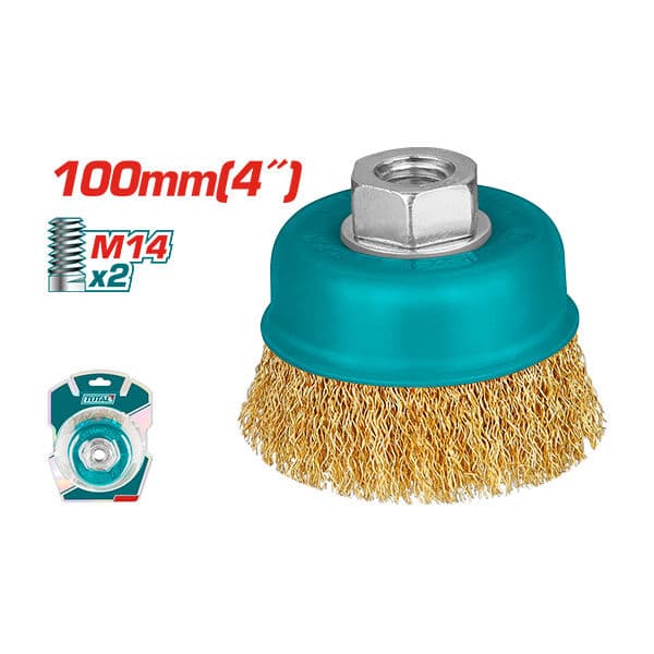 TOTAL Четка Месинг 100 Mm За Брусилка Tac31041 226627