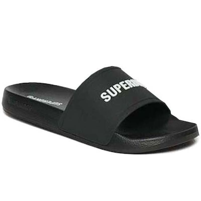 Машки влечки за базен со лого на Superdry, црни