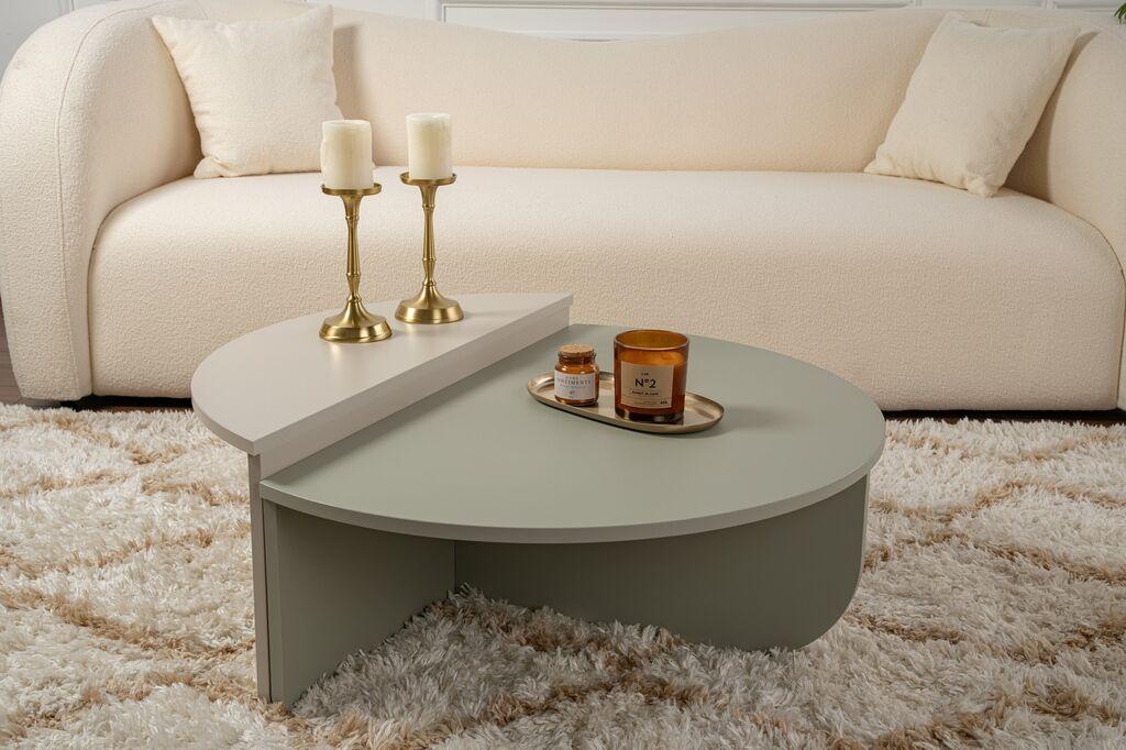 Комплет за маса Hanah Home Klub Orion, 90x60x30cm, 85x30x35cm, 2 парчиња, зелена