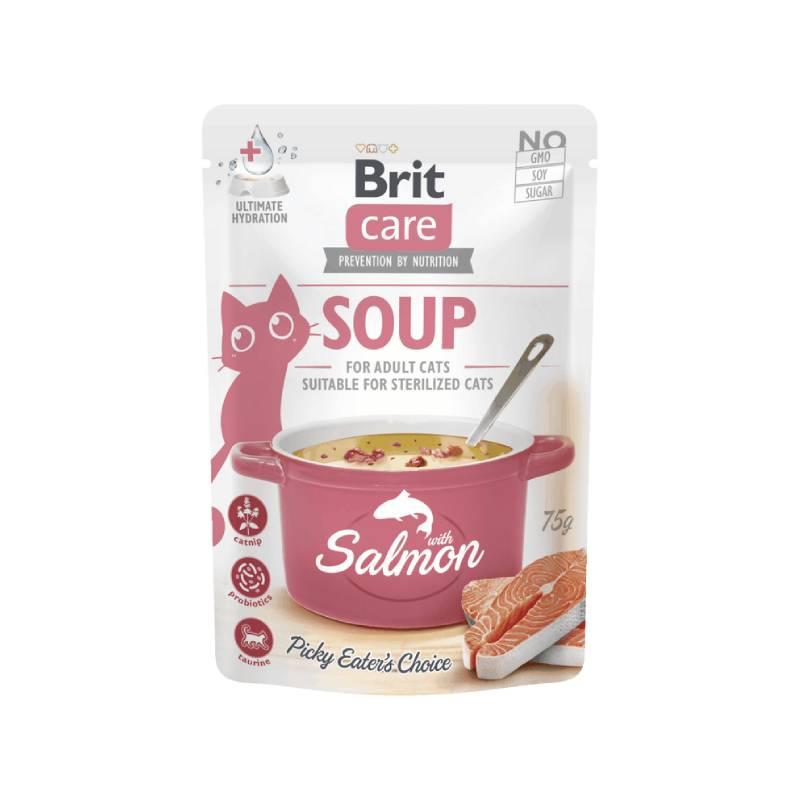 BRIT Супа За Мачки Лосос, 75 г