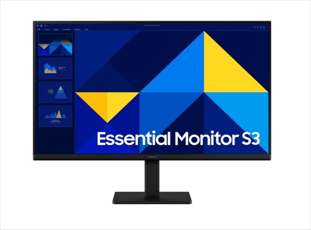 Samsung Монитор 27"  Essential S3 S27D304Gau, 100Hz, Fullhd (1920X1080), Ips, Hdmi, Vga, Black