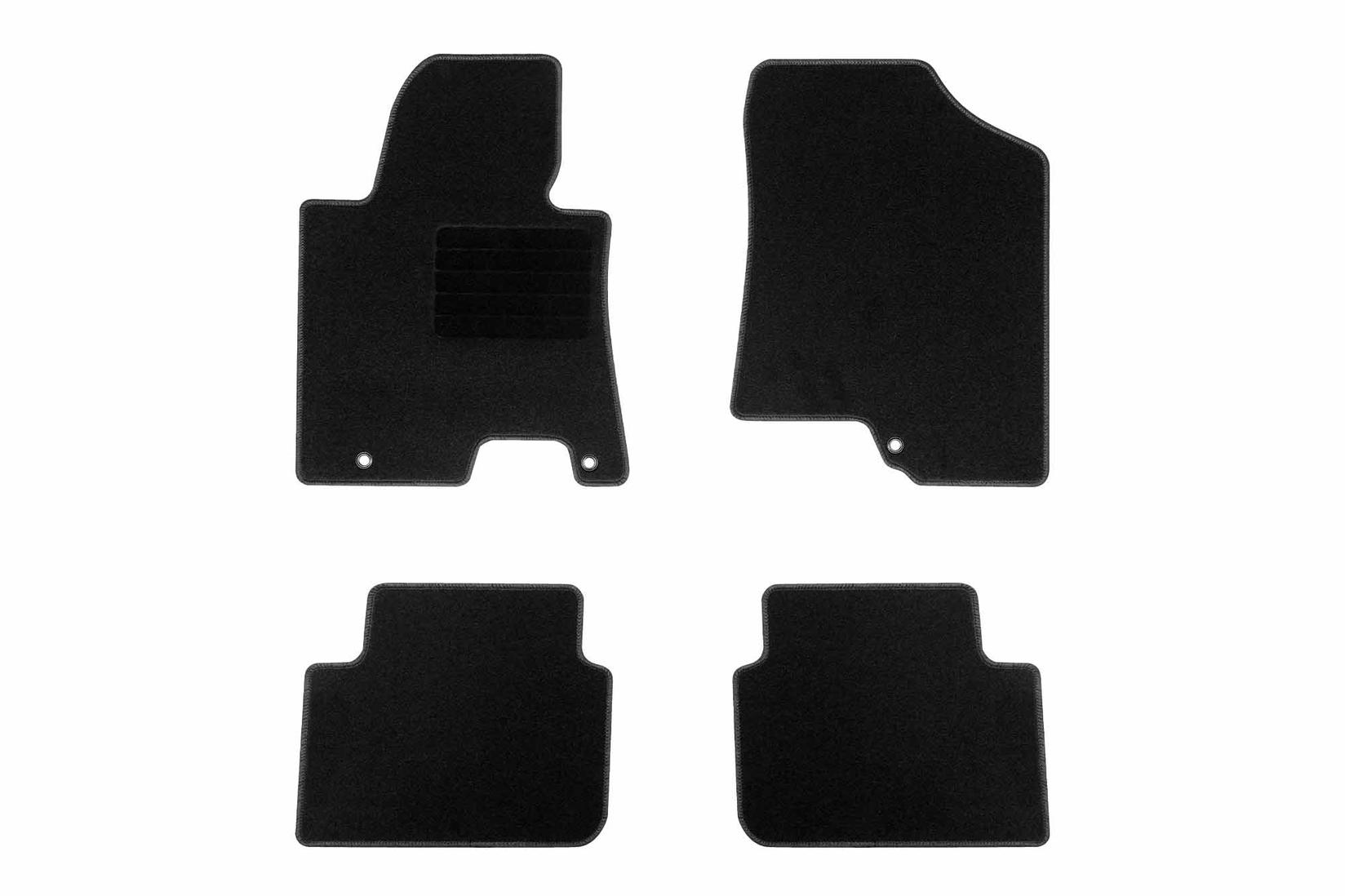 RIGUM Платнени патосници за Hyundai I30 2012-2017, 4 дела, црни