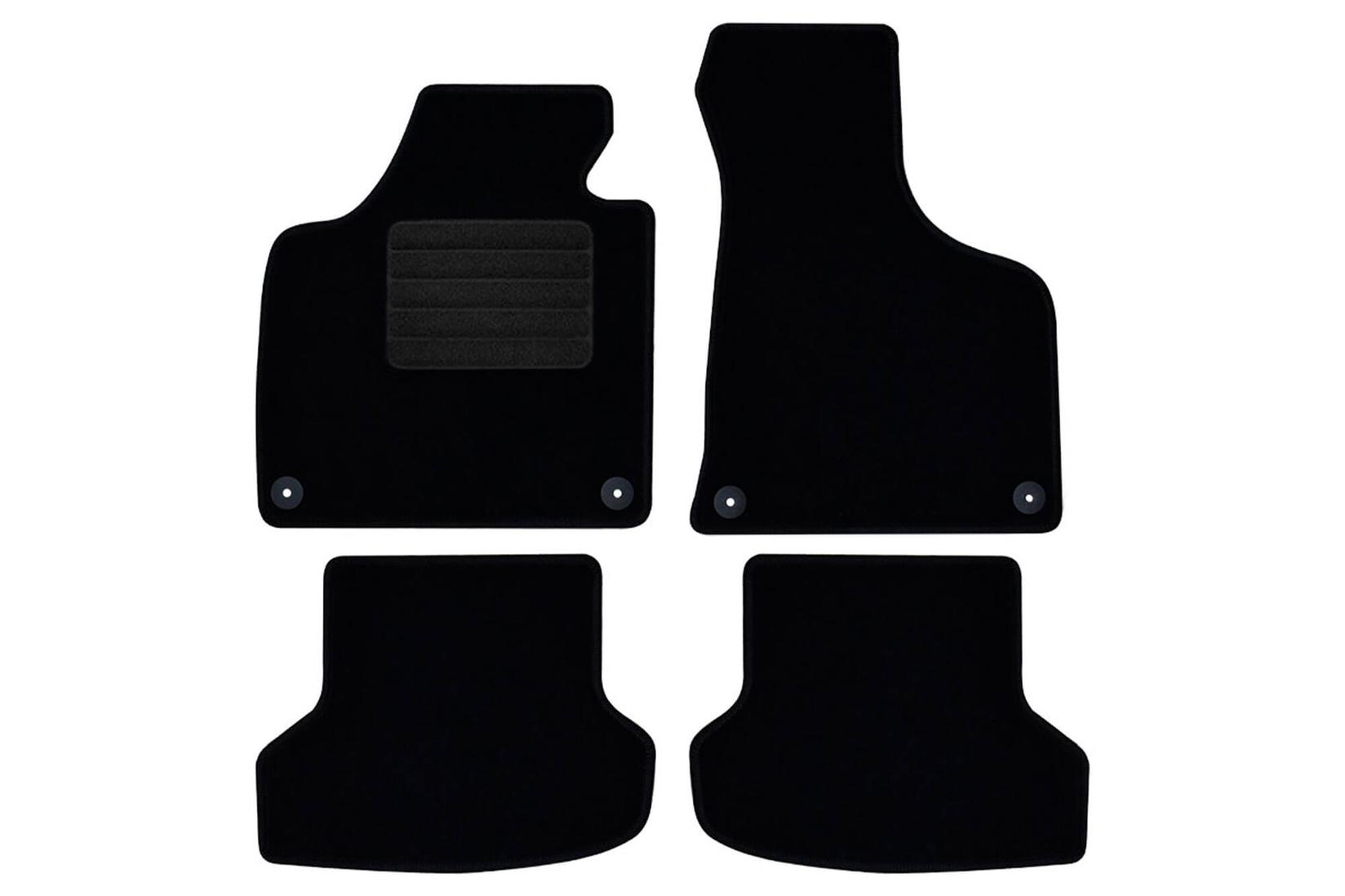 RIGUM Платнени патосници за Audi A3 Sportback 2003-2013, 4 дела, црни